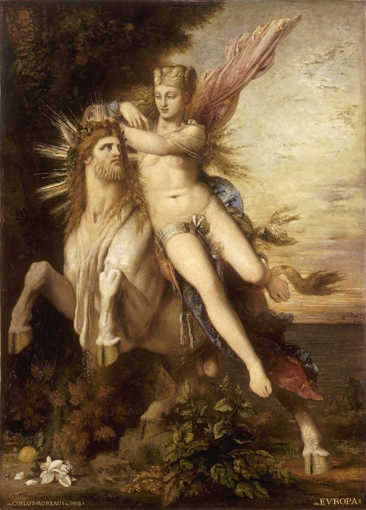 Gustave Moreau, Giove ed Europa (1868)