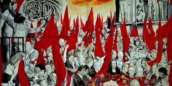 Renato Guttuso, I funerali di Togliatti (1972)